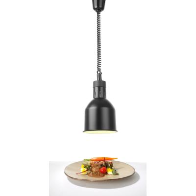 Výškově nastavitelná ohřívací lampa válcová, HENDI, Černá, 230V/250W, ⌀175x(H)250mm | 273852